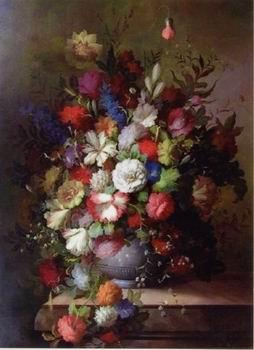 unknow artist Floral, beautiful classical still life of flowers.084
